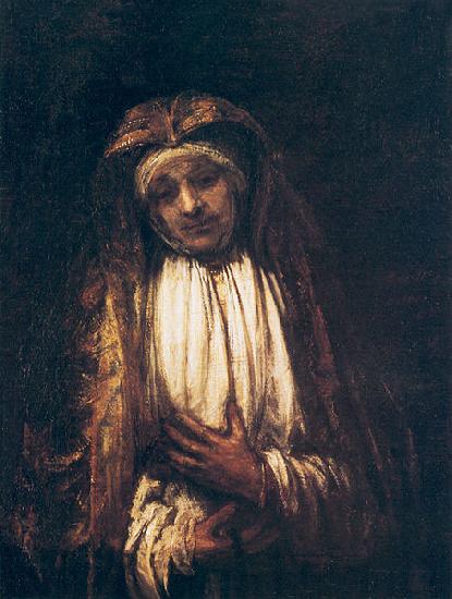 REMBRANDT Harmenszoon van Rijn The Virgin of Sorrow oil painting image